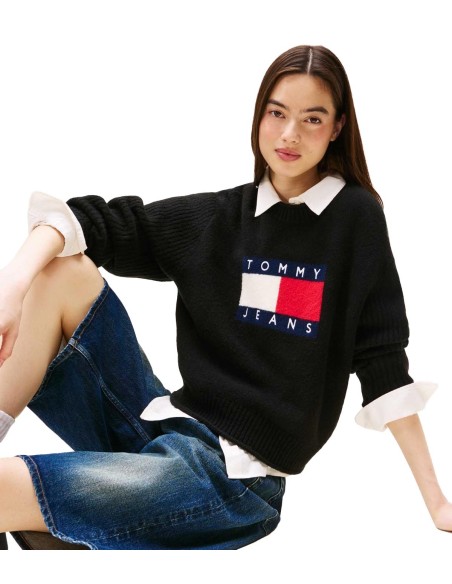 Tommy Jeans - Jersey con Bandera TJ