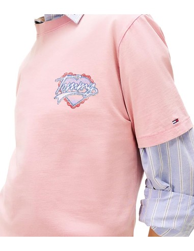 Tommy Jeans - Camiseta con Estampado de Corazones
