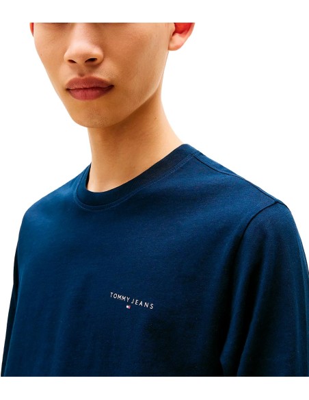 Tommy Jeans - Camiseta Slim Chest Linear