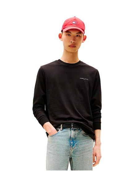 Tommy Jeans - Camiseta Slim Chest Linear