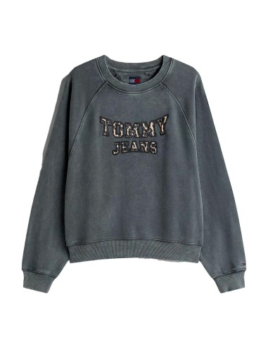 Tommy Jeans - Sudadera Leopard Varsity