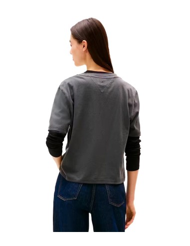 Tommy Jeans - Camiseta Leopard Varsity