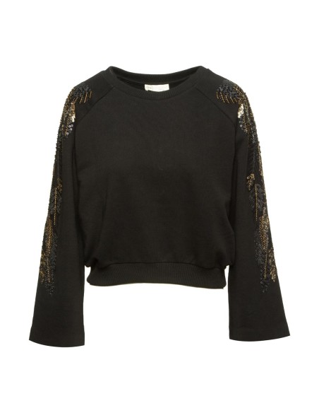 BSB - Sudadera con Mangas con Lentejuelas