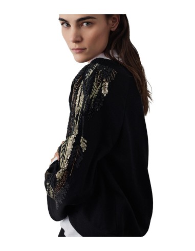 BSB - Sudadera con Mangas con Lentejuelas