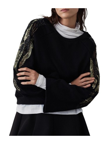 BSB - Sudadera con Mangas con Lentejuelas