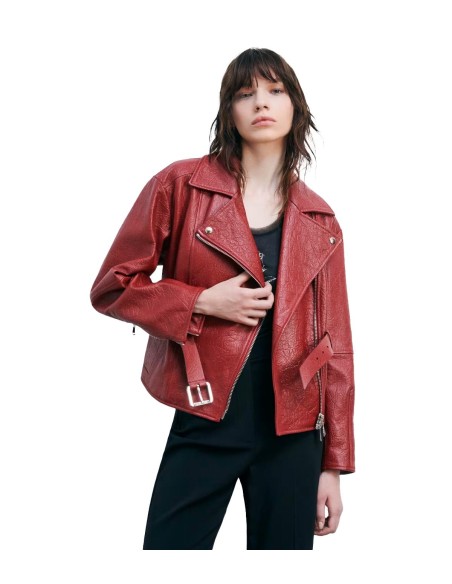 Patrizia Pepe - Cazadora Biker De Piel