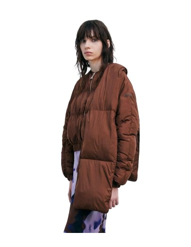 Patrizia Pepe - Chaquetón Oversized Con Bufanda Extraíble