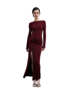 Patrizia Pepe - Vestido Largo En Punto Drapeado