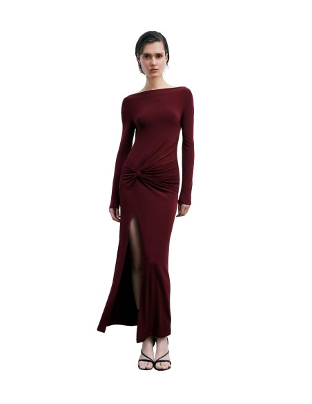 Patrizia Pepe - Vestido Largo En Punto Drapeado