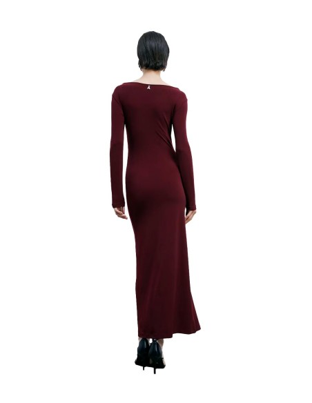 Patrizia Pepe - Vestido Largo En Punto Drapeado