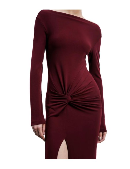 Patrizia Pepe - Vestido Largo En Punto Drapeado