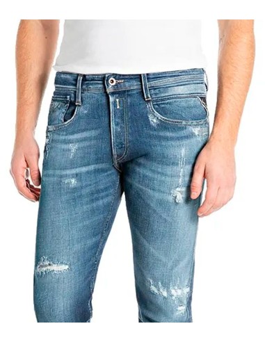 Replay - Pantalón 12 Oz Deep Blue Power
