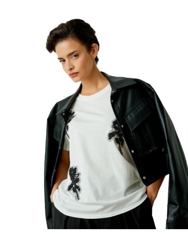 BSB - Camiseta Con Flores En Cuentas