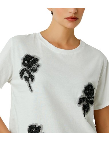 BSB - Camiseta Con Flores En Cuentas