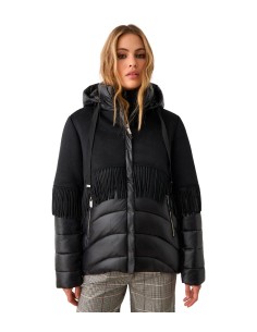 BSB - Chaqueta Acolchada Con Flecos