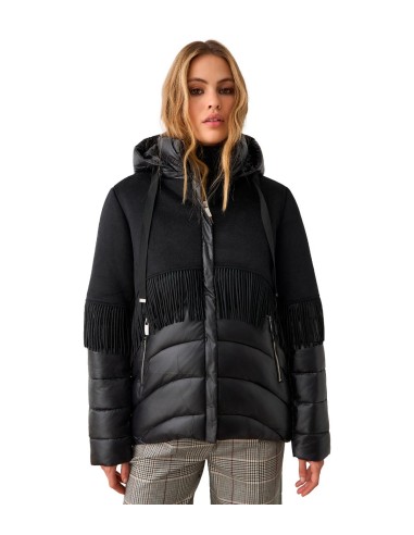 BSB - Chaqueta Acolchada Con Flecos