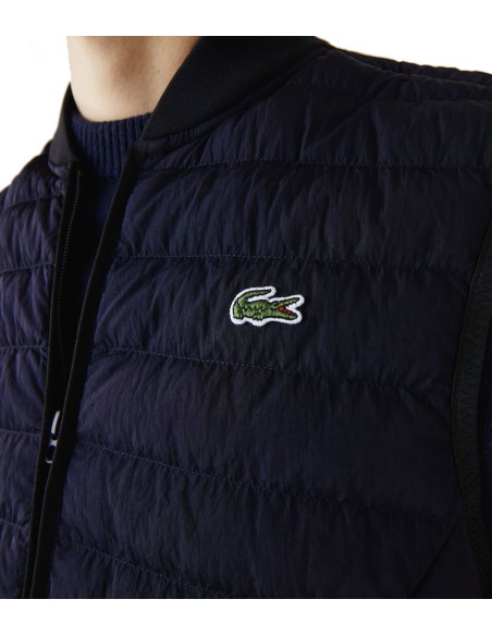 Lacoste - Chaleco Hombre Azul - Acolchado Ligero