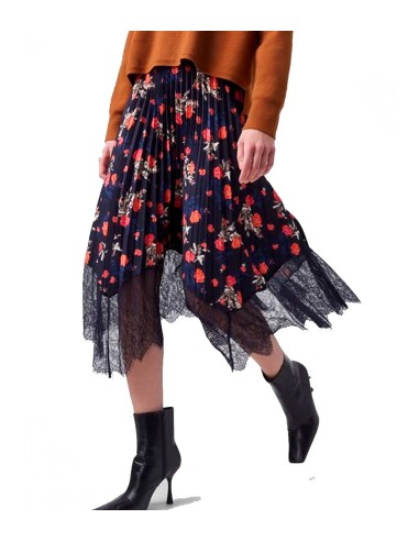 French Connection - Falda Mujer Azul