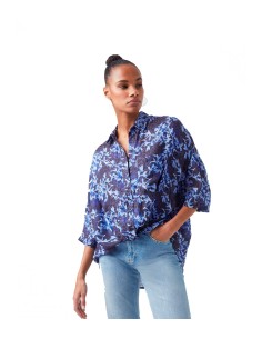 French Connection - Camisa Mujer Azul