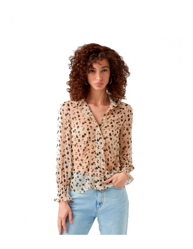 French Connection - Camisa Mujer Marrón