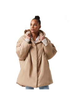 French Connection - Chaquetón Para Mujer Marrón