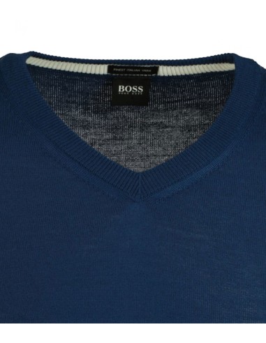 Hugo Boss - Jersey Hombre Azul - Cuello Pico