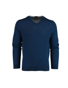 Hugo Boss - Jersey Hombre Azul - Cuello Pico