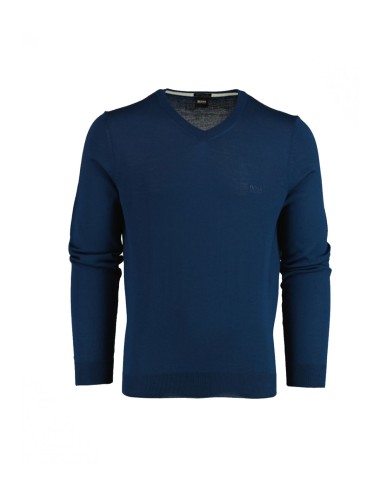 Hugo Boss - Jersey Hombre Azul - Cuello Pico