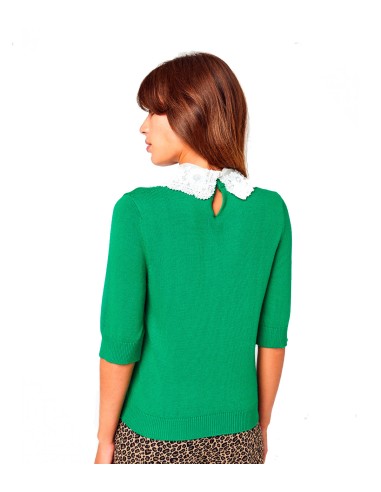 Essentiel Antwerp - Jersey de Cuello de Encaje