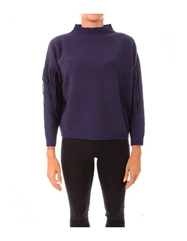 Marella - Jersey Mujer Morado - Flecos