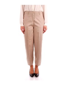 Marella - Pantalón Mujer Beige - De Gabardina