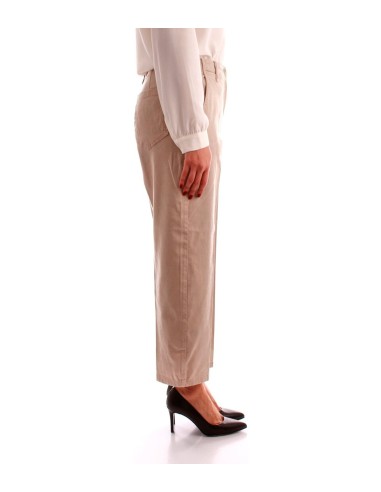 Marella - Pantalón Mujer Beige - De Gabardina