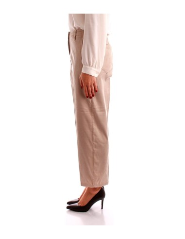 Marella - Pantalón Mujer Beige - De Gabardina