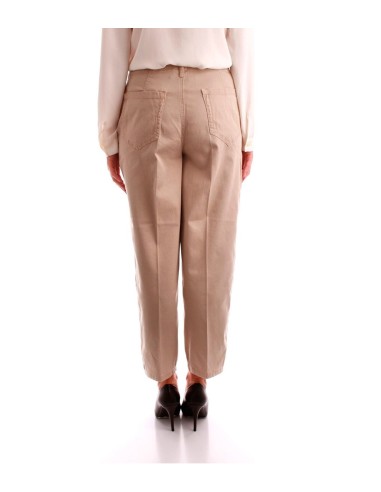 Marella - Pantalón Mujer Beige - De Gabardina
