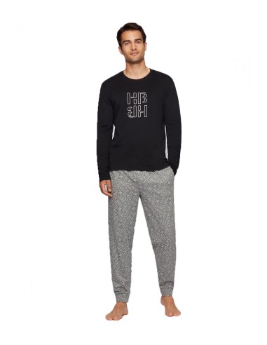 Hugo Boss - Pijama Hombre Gris - Relax Long Set