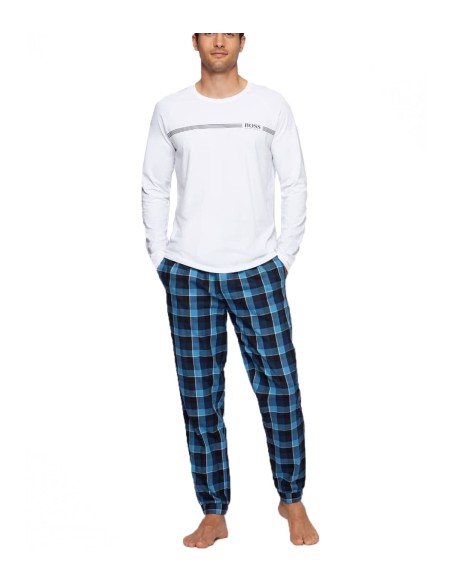 Hugo Boss - Pijama Hombre Azul - Dynamic Long Set