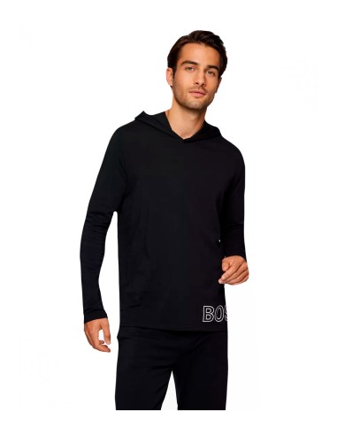 Hugo Boss - Camiseta de Pijama Hombre Negra - Identity