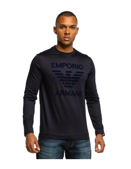 Emporio Armani - Camiseta de Manga Larga con Logo