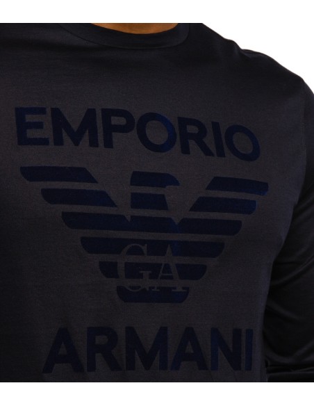 Emporio Armani - Camiseta de Manga Larga con Logo