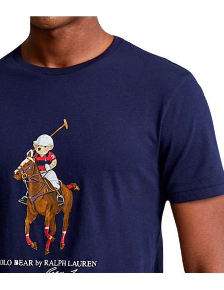 Polo Ralph Lauren - Camiseta Hombre Azul Marino - Short Sleeve-T